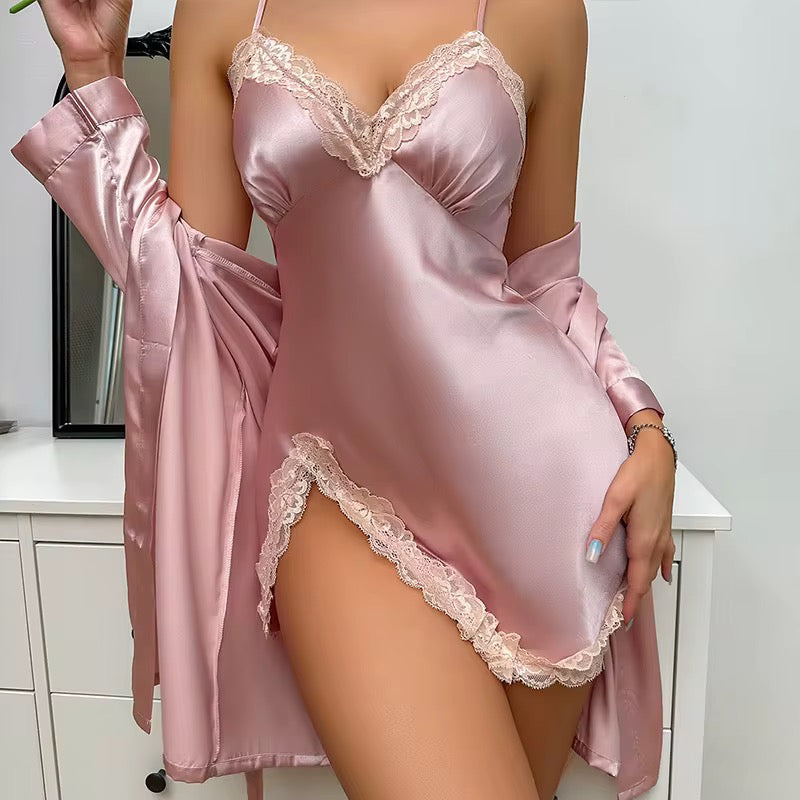 Silk Gown & Robe Set