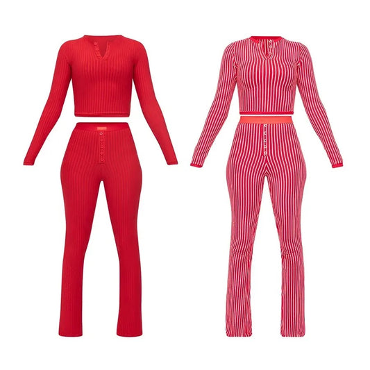 “Candy Cane” Loungewear Sets