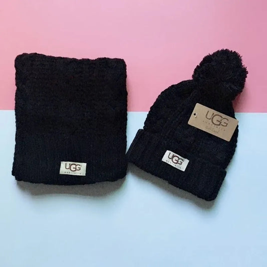 Ugg Beanie and Scarf Set