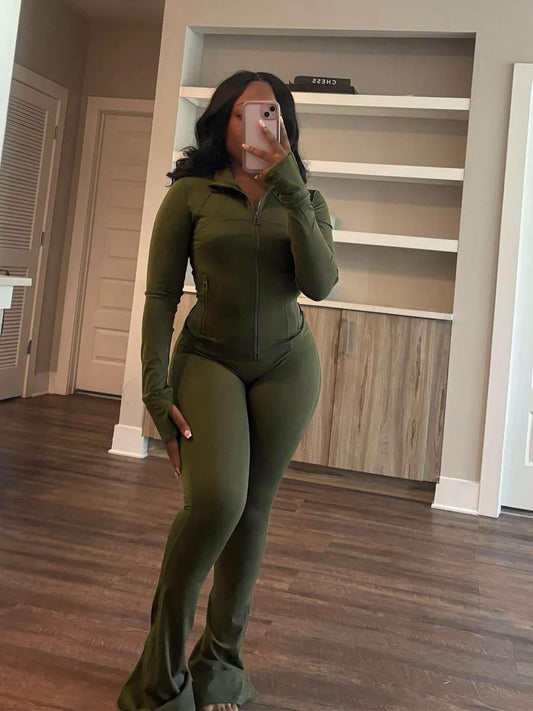 Olive Green “Not So Basic” Active Set