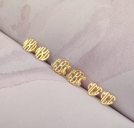 Monogram Earrings